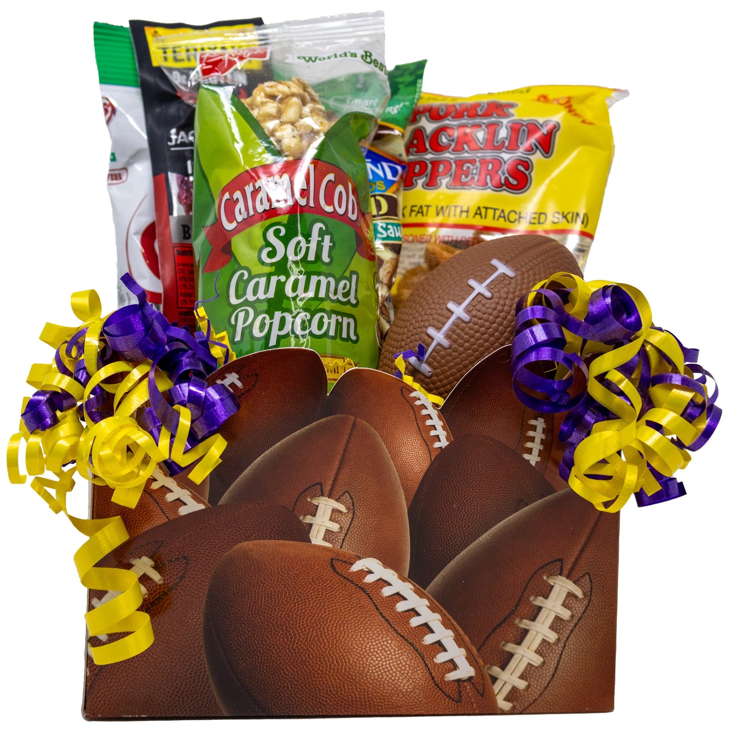 NFL Football Kickoff Snack Box Custom Team Colors for: Seahawks, Chiefs, Packers, Dolphins, Patriots, Raiders,Eagles, Cowboys, Vikings