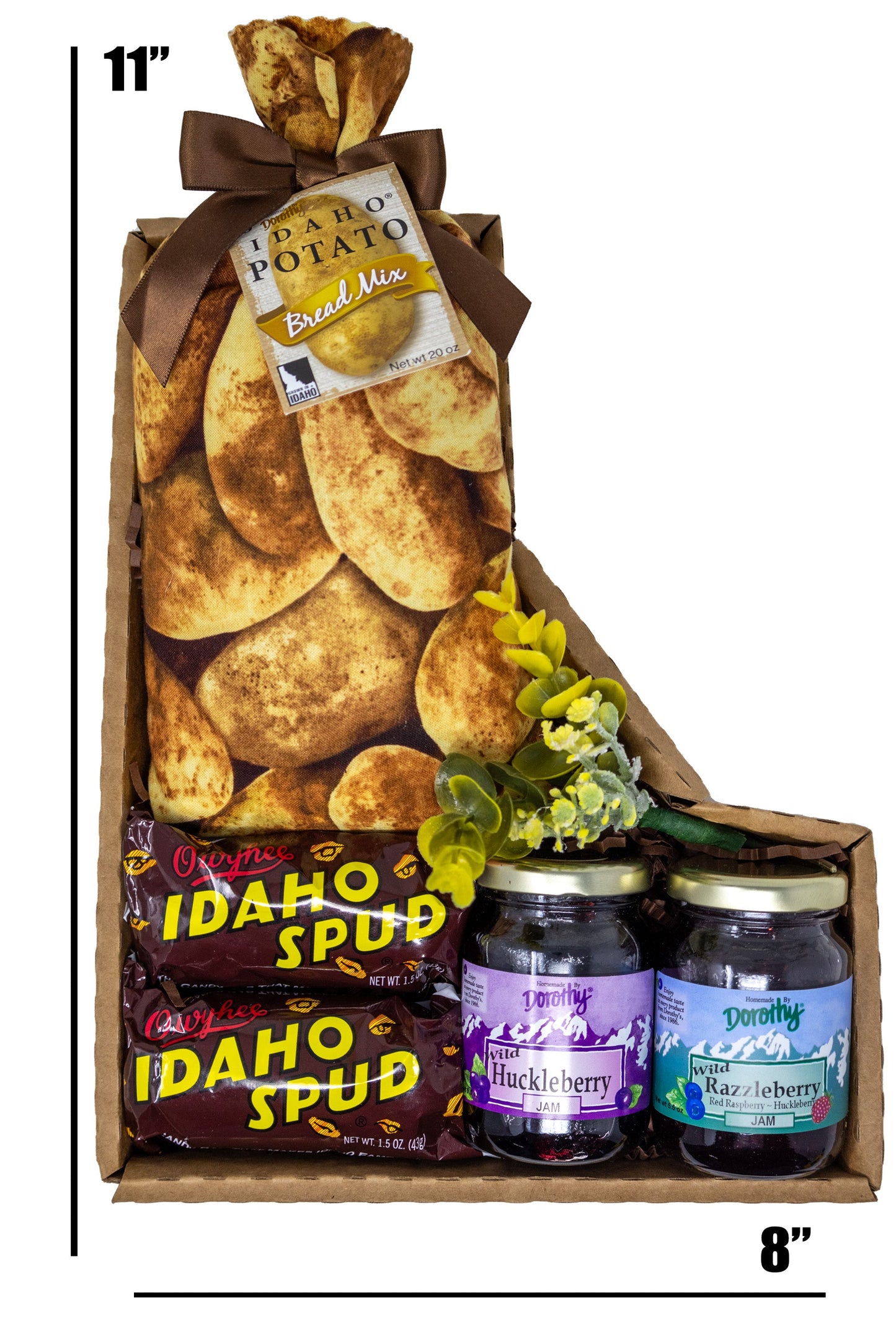 Idaho Made Potato Bread, Jams, Idaho Spuds in Idaho Box