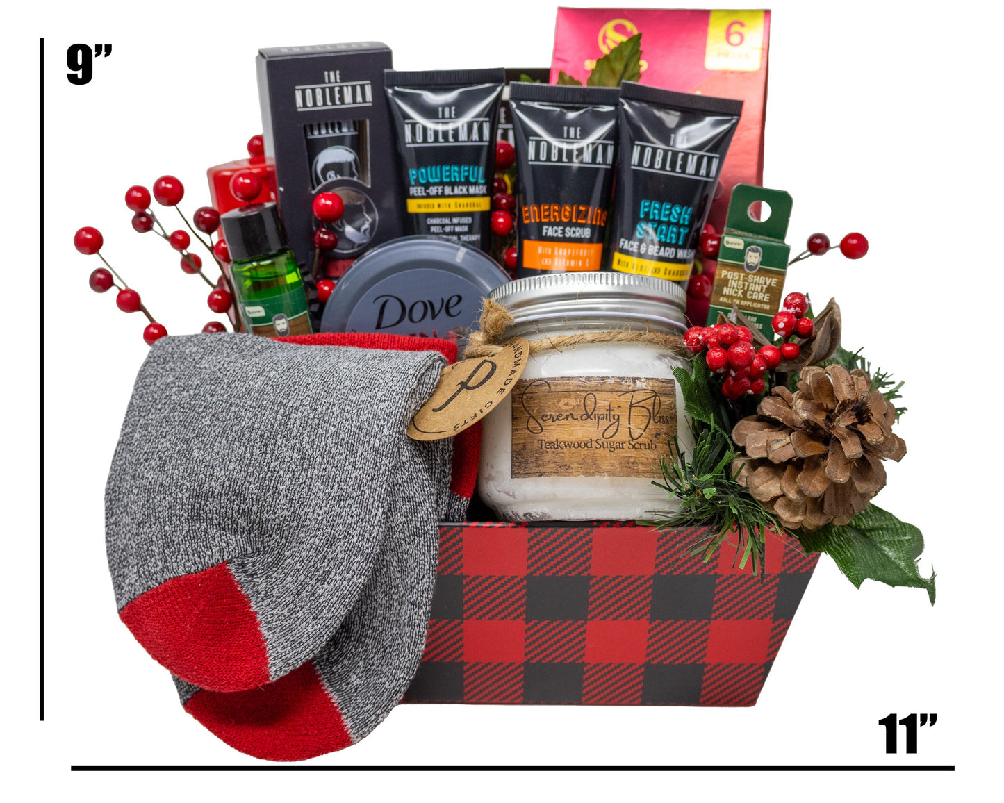 Manly Man Beard and Body Grooming Gift Basket
