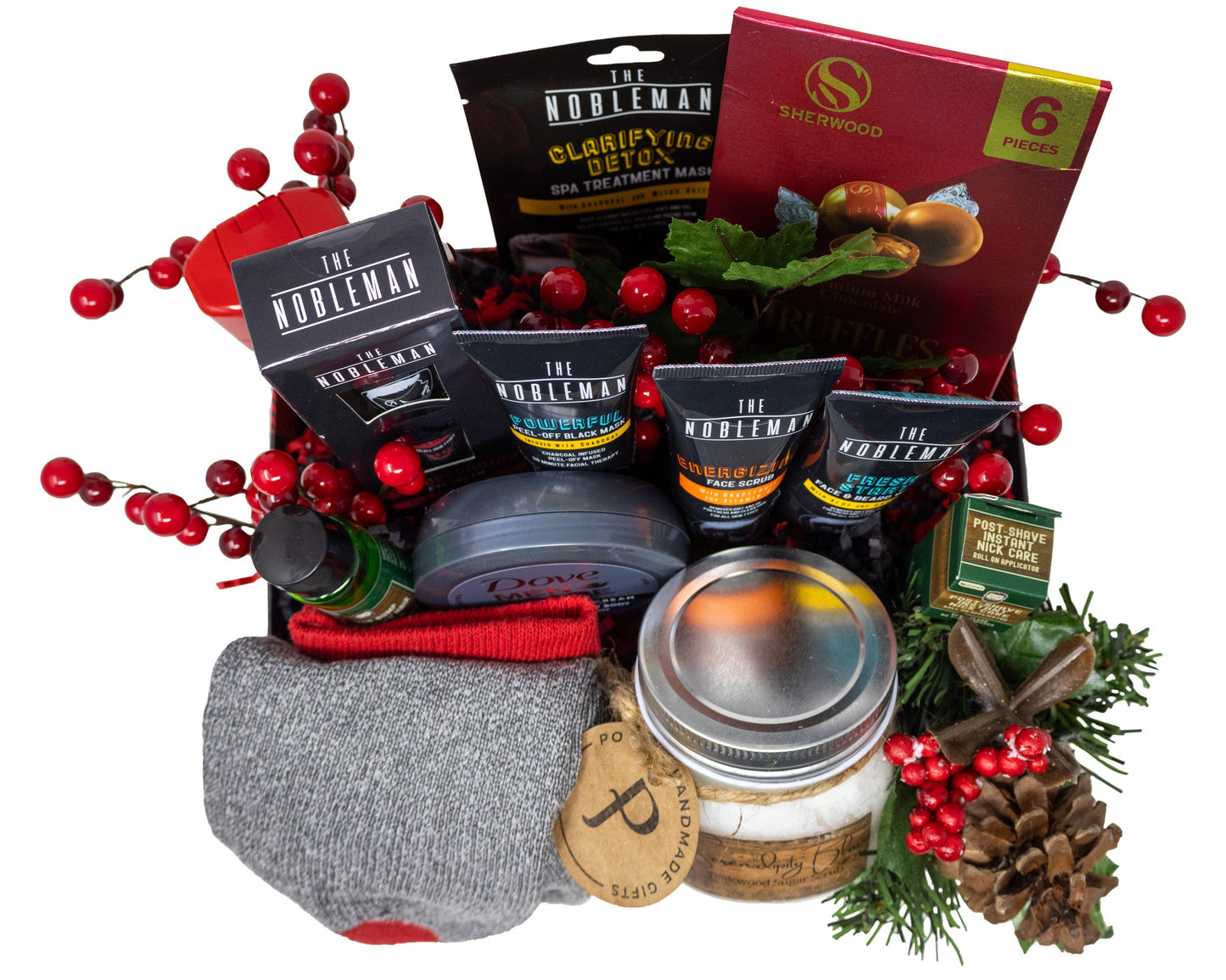 Manly Man Beard and Body Grooming Gift Basket