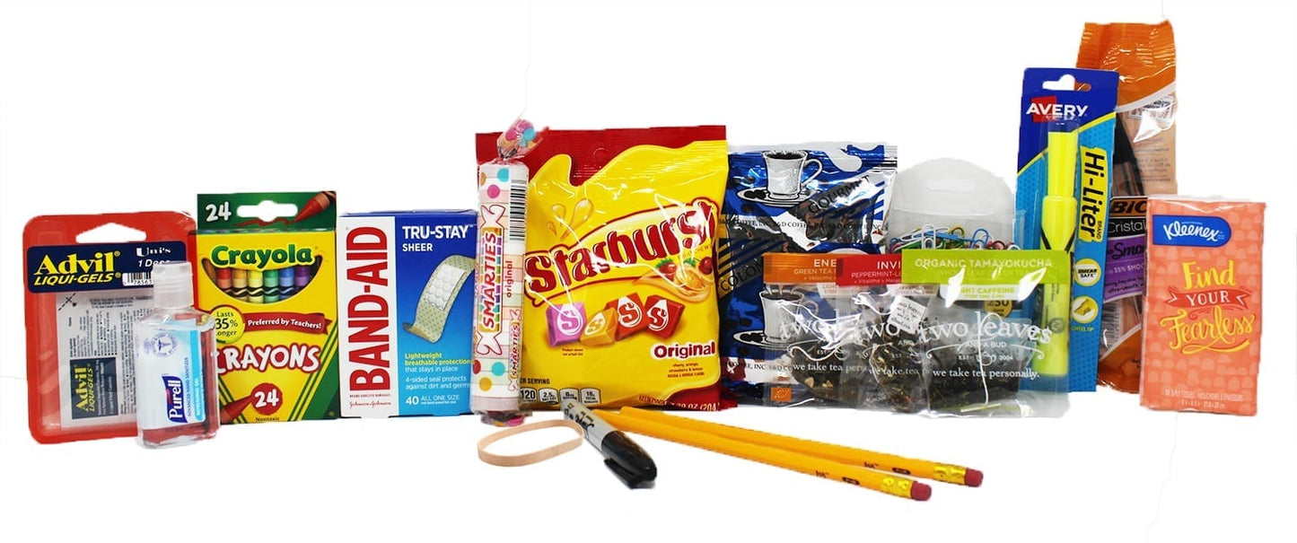 Teachers Survival Kit in Bucket Contents