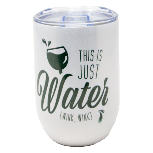 Funny Wine Tumbler - This is Just Water - Glitter Tumblers