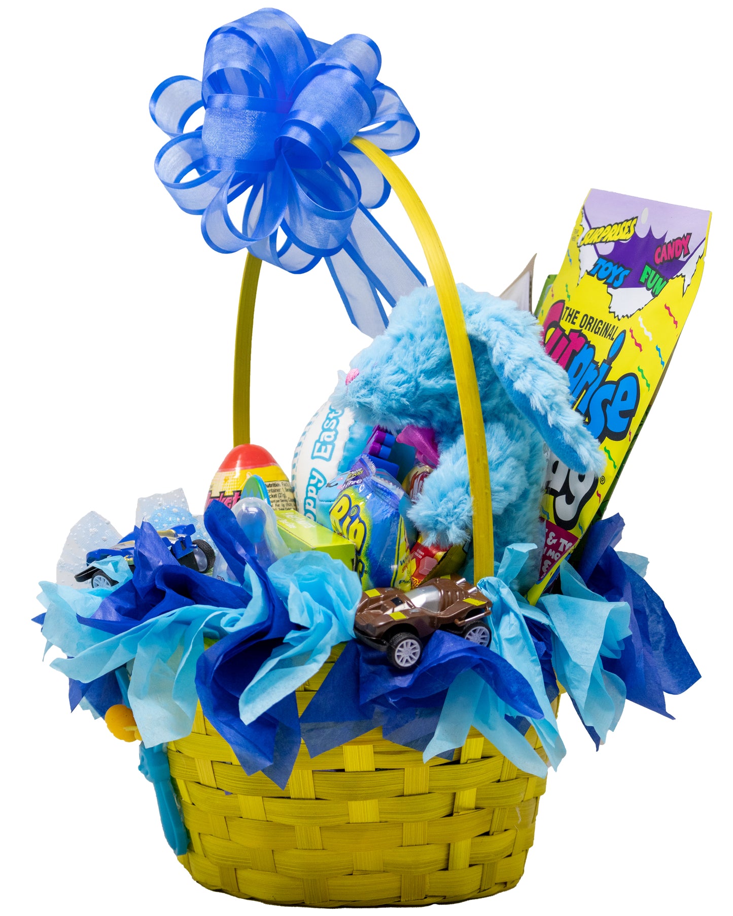 Yellow Prefilled Easter Basket for Kids