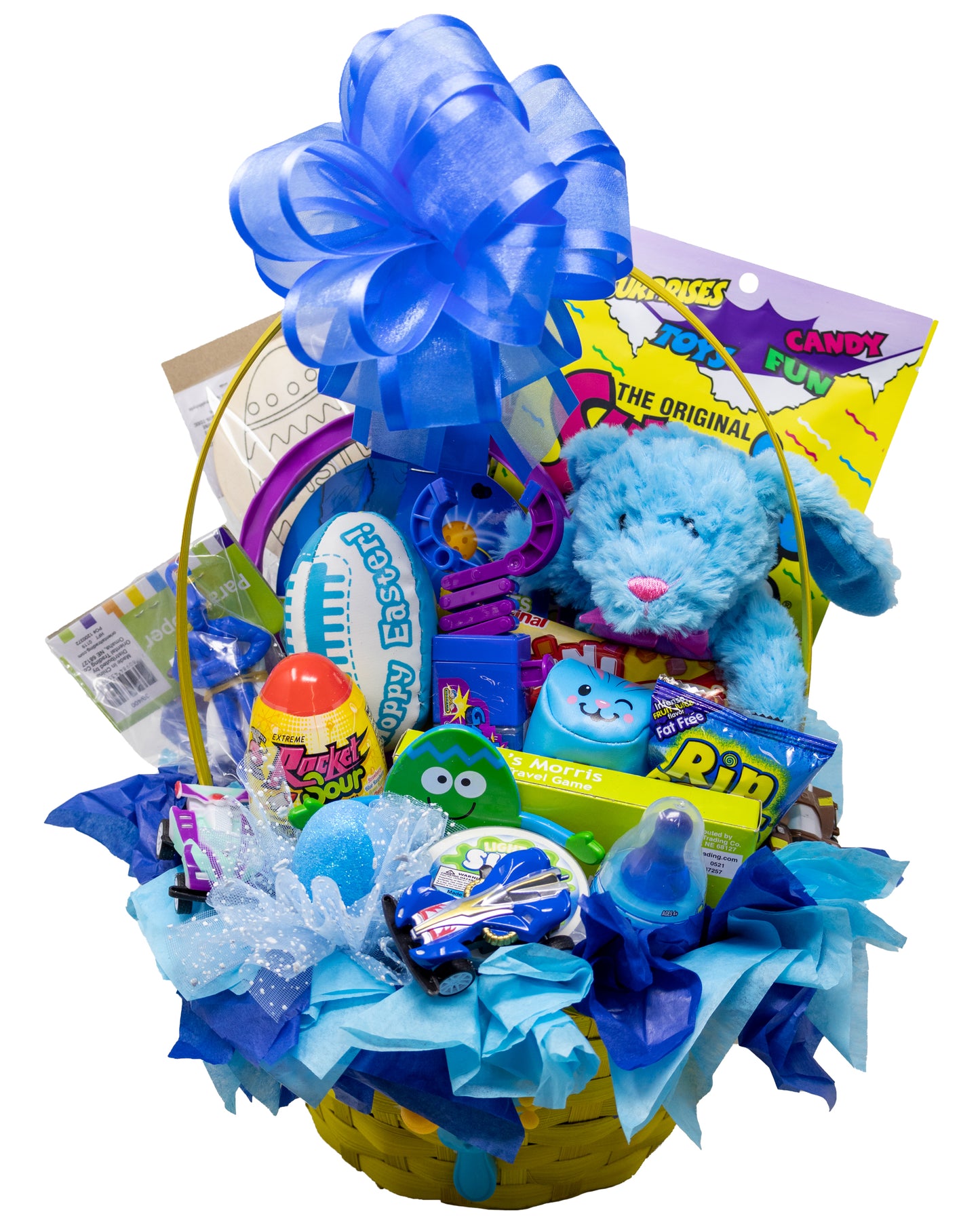 Yellow Prefilled Easter Basket for Kids