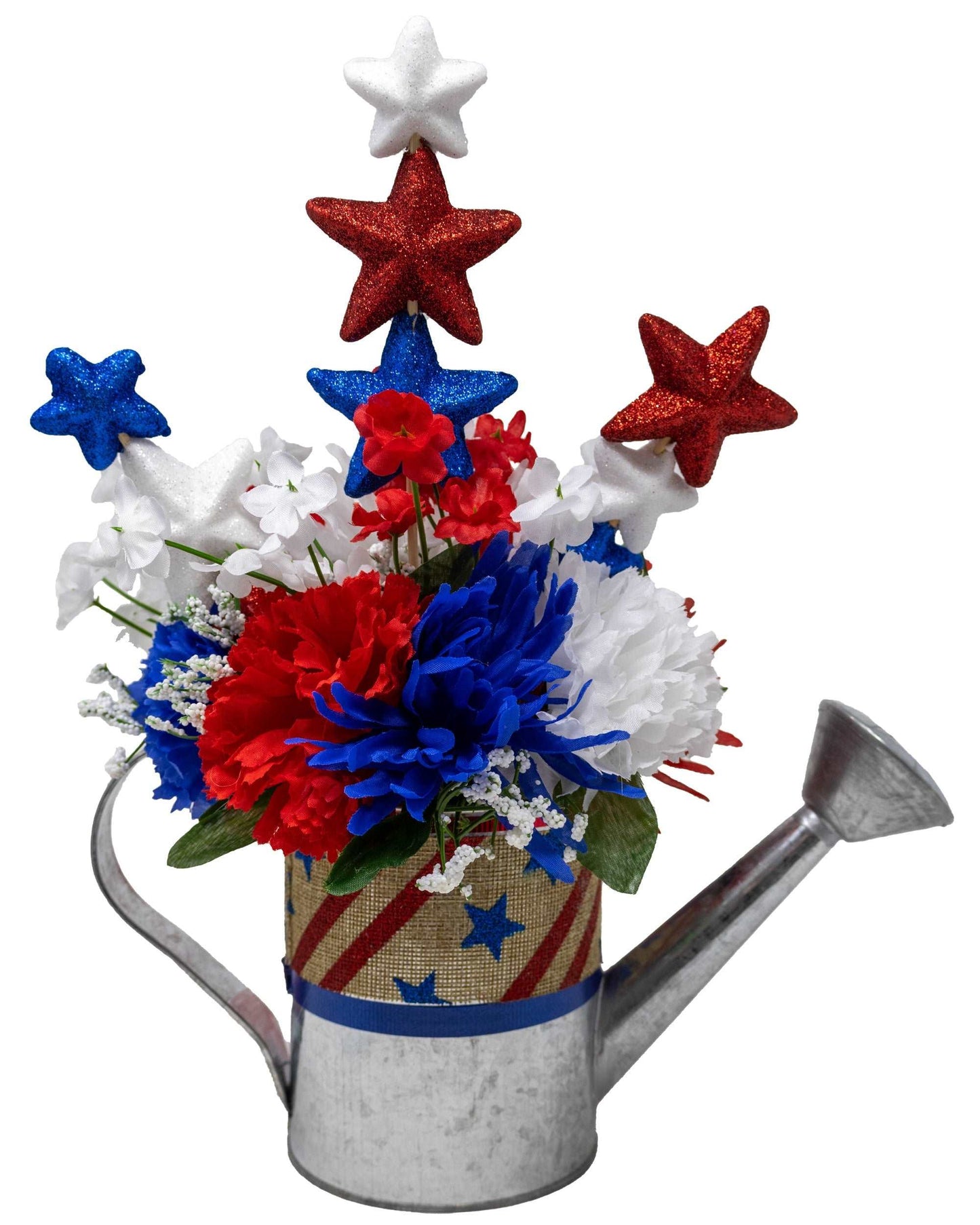 4th of July Watering Can Bouquet Set