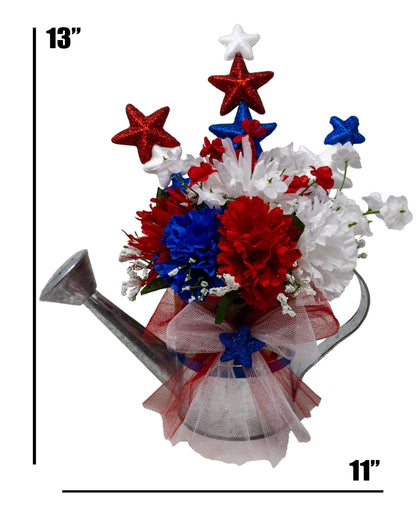 4th of July Watering Can Bouquet Set