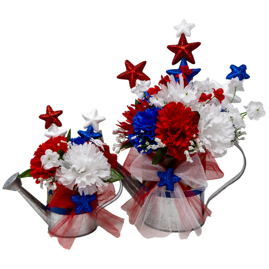 4th of July Watering Can Bouquet Set