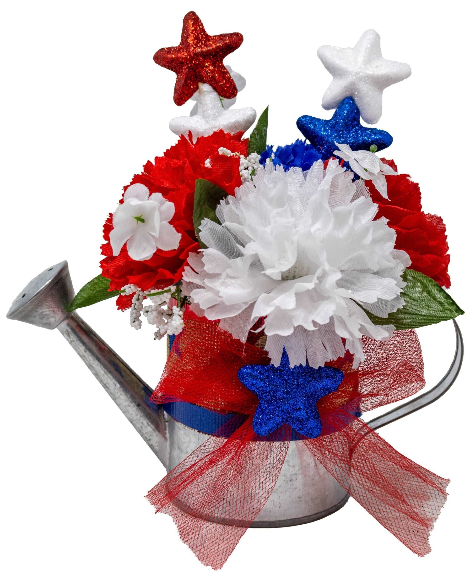 4th of July Watering Can Bouquet Set