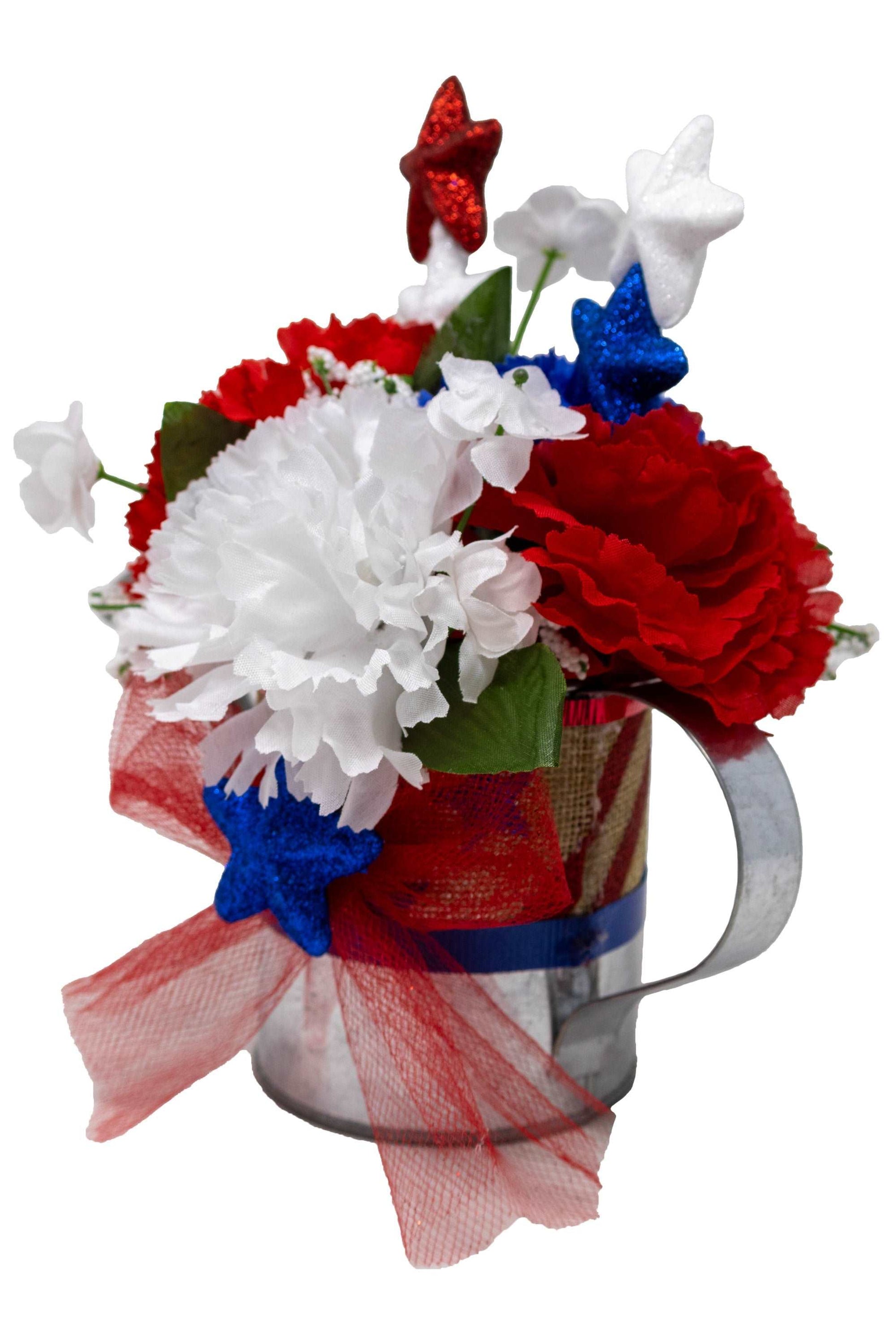 4th of July Watering Can Bouquet Set