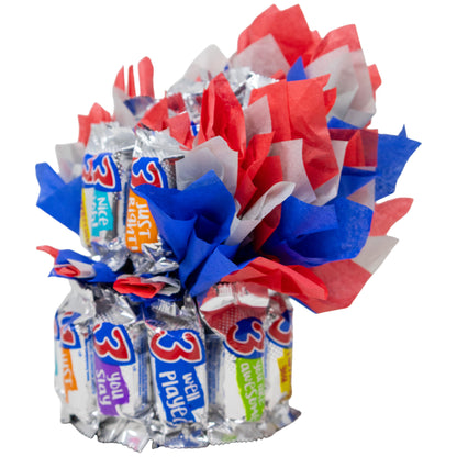 3 Musketeers Fun Size Candy Bouquet