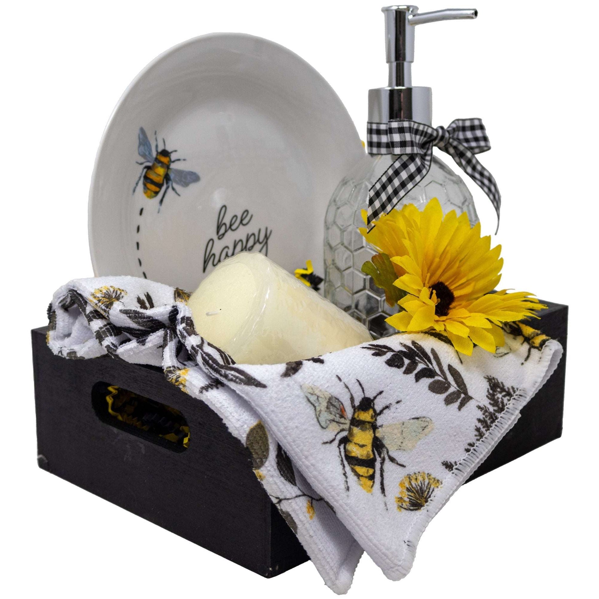 Bee Happy Kitchen Housewarming Gift Basket – Powers Handmade Gifts