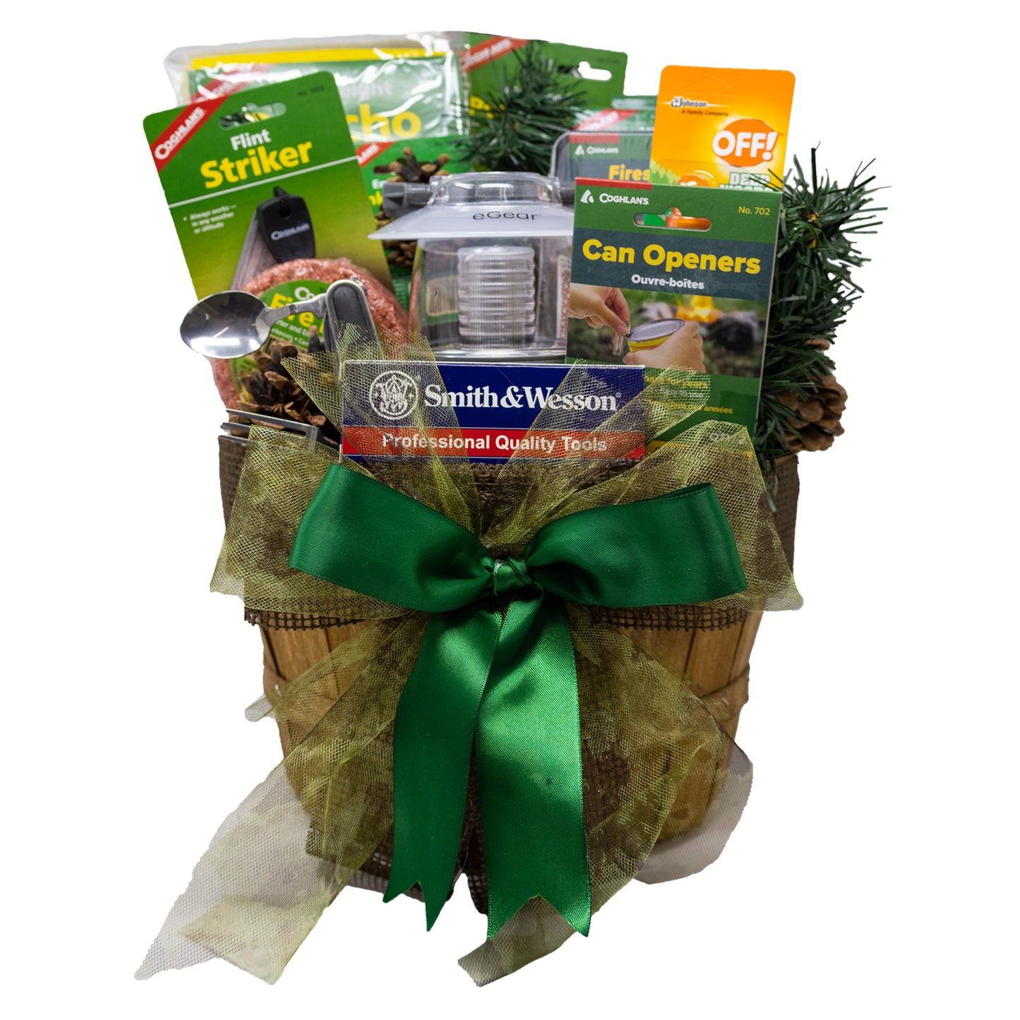 Camping Essentials Gift Basket
