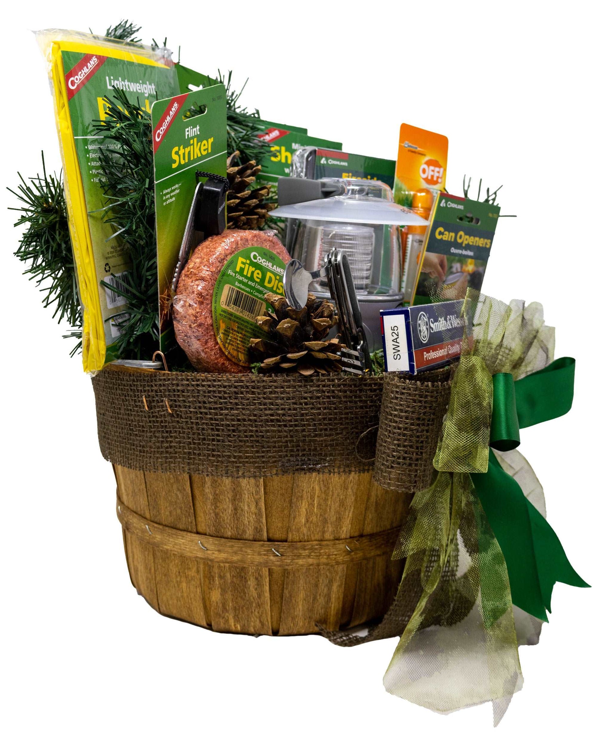Camping Essentials Gift Basket  Gifts for Outdoorsmen – Powers