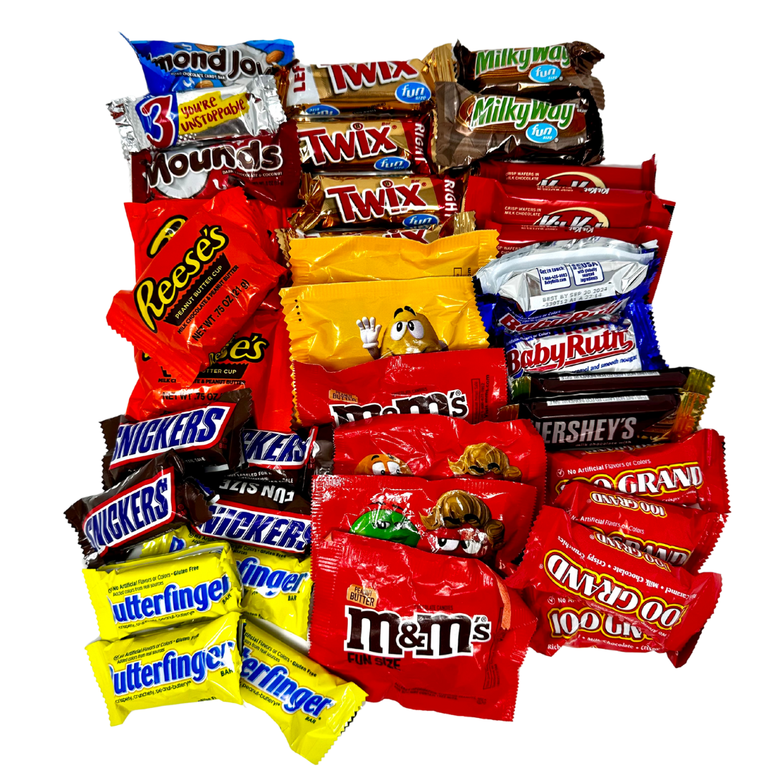 Candy Bouquet Fun-Size Mini Candy Variety Assortment | Personalized Gift Card