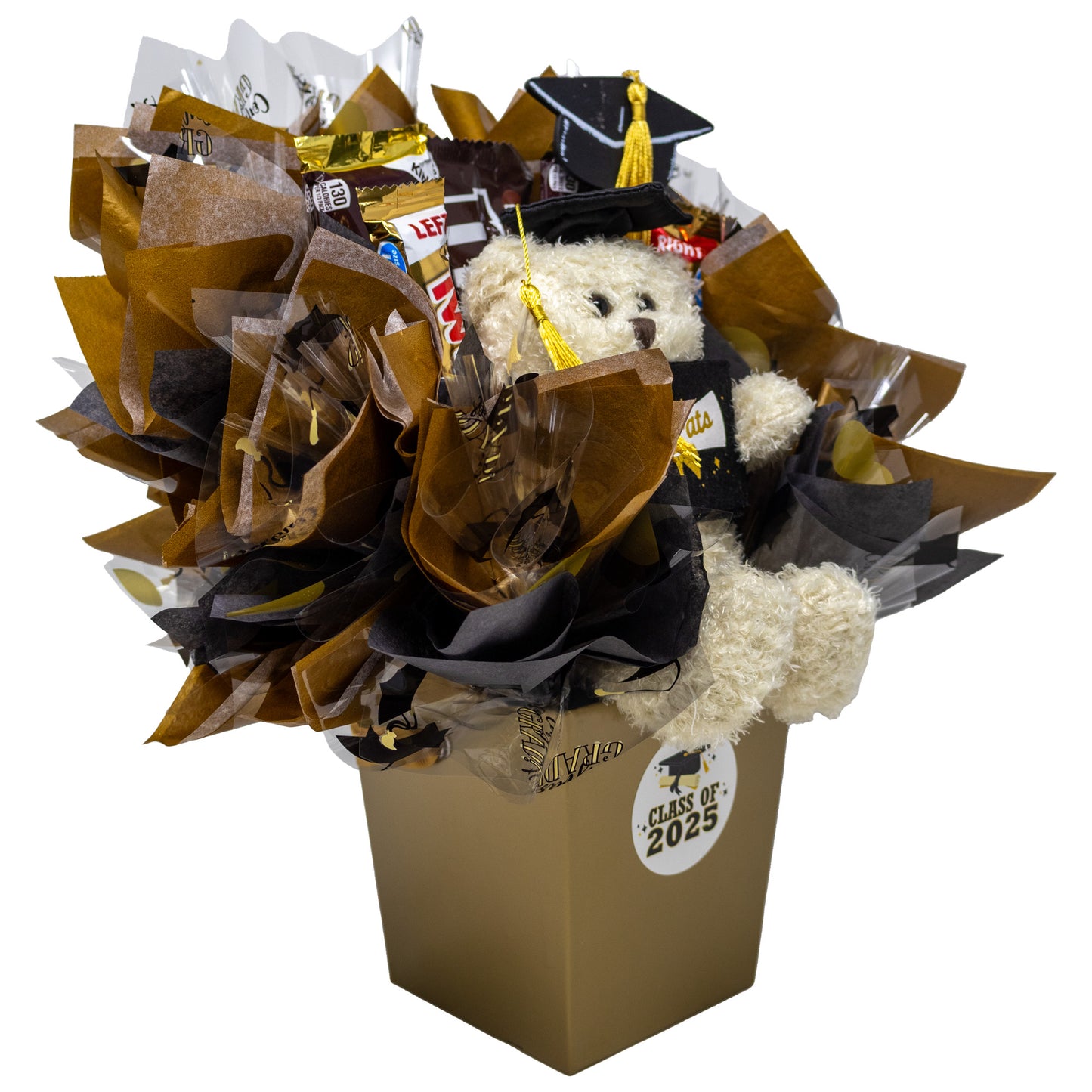 Celebrate the Grad Teddy Bear & Candy Bouquet
