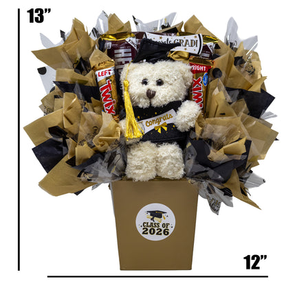 Celebrate the Grad Teddy Bear & Candy Bouquet