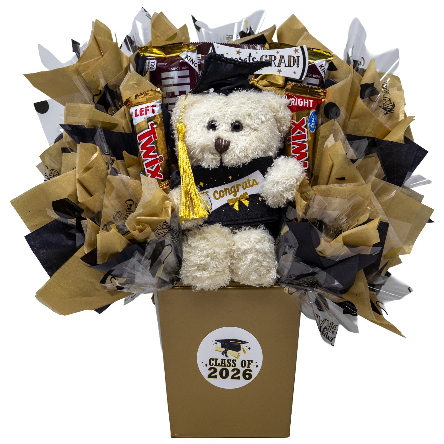 Celebrate the Grad Teddy Bear & Candy Bouquet