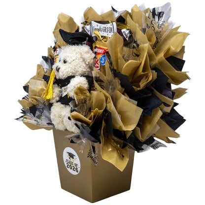 Celebrate the Grad Teddy Bear & Candy Bouquet
