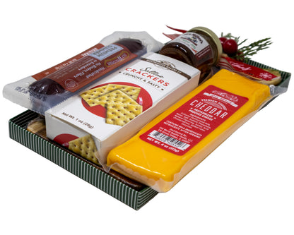 Holiday Charcuterie Board with Meat and Cheese Gift Set