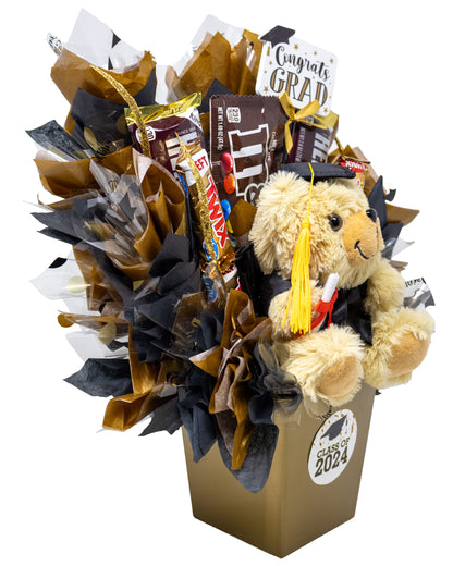 Celebrate the Grad Teddy Bear & Candy Bouquet