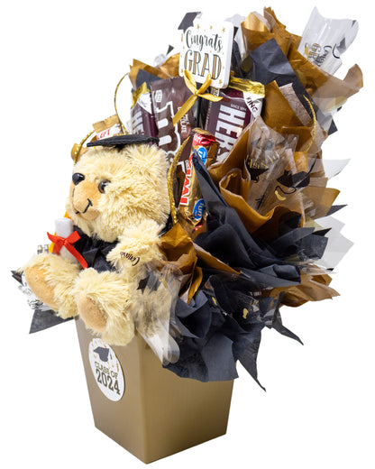 Celebrate the Grad Teddy Bear & Candy Bouquet