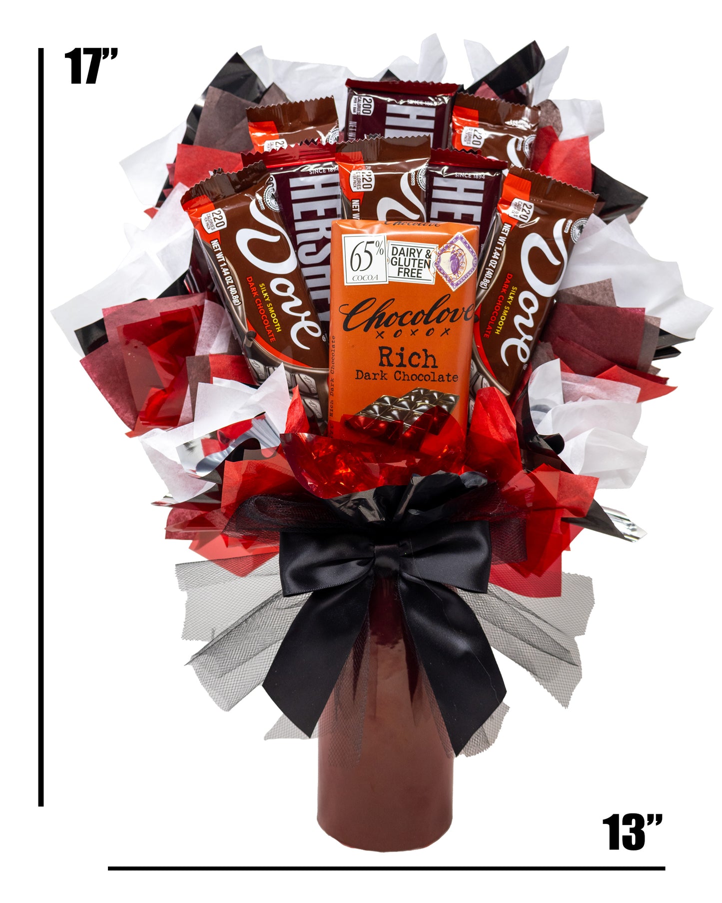 Dark Chocolate Gourmet Candy Bouquet