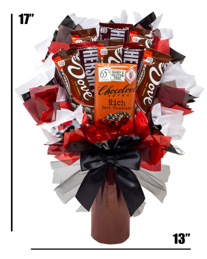 Dark Chocolate Gourmet Candy Bouquet