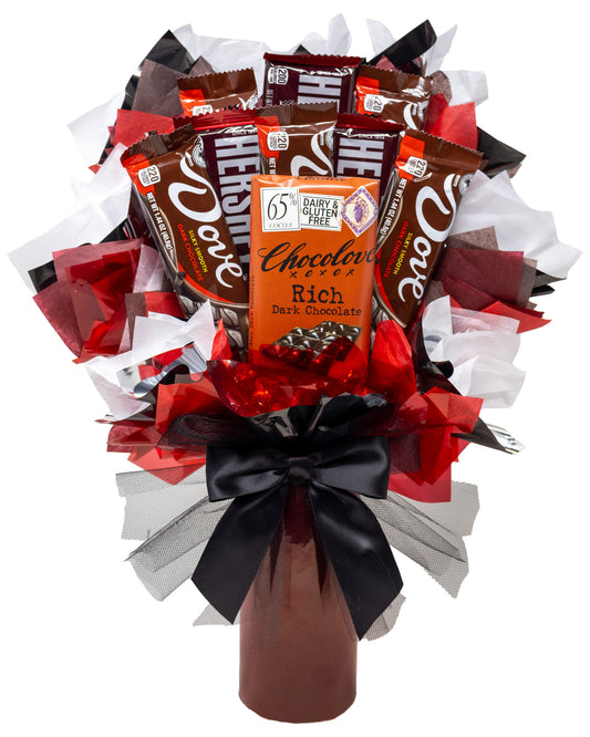 Dark Chocolate Gourmet Candy Bouquet