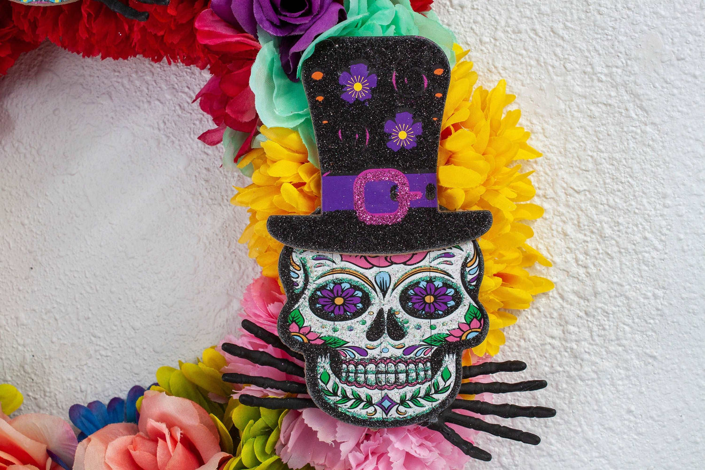 Day of the Dead Festive Floral Wreath