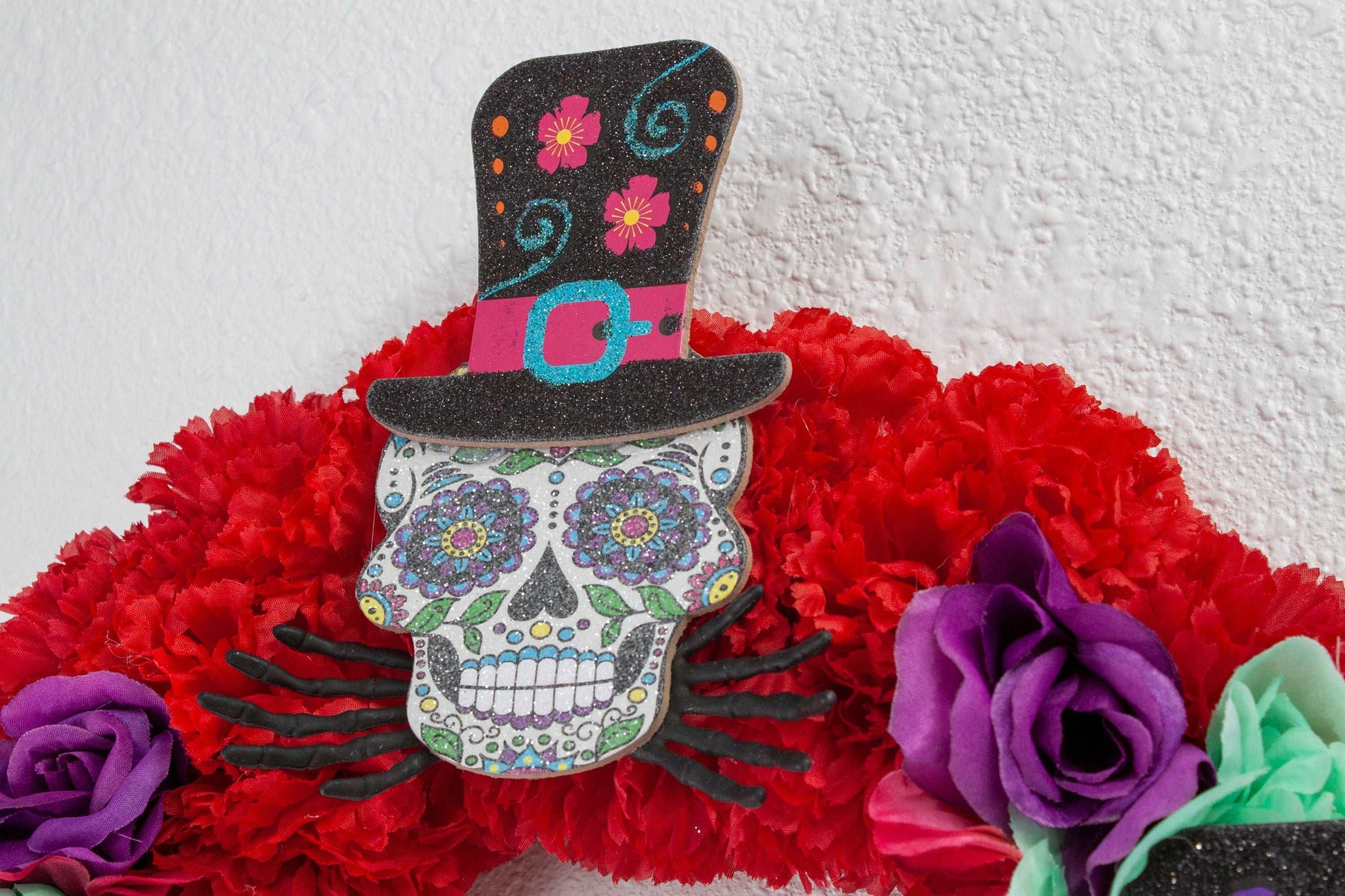 Day of the Dead Festive Floral Wreath