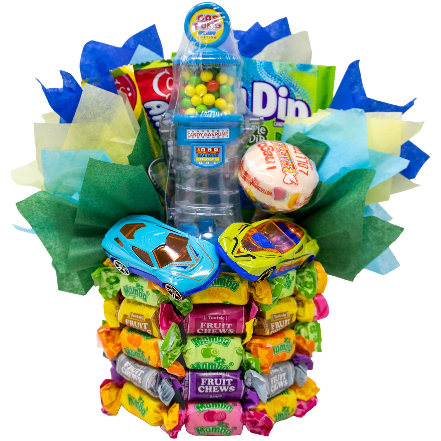 Driven to be a Winner! Unique Race Car Themed Candy Bouquet for Kids and Adults