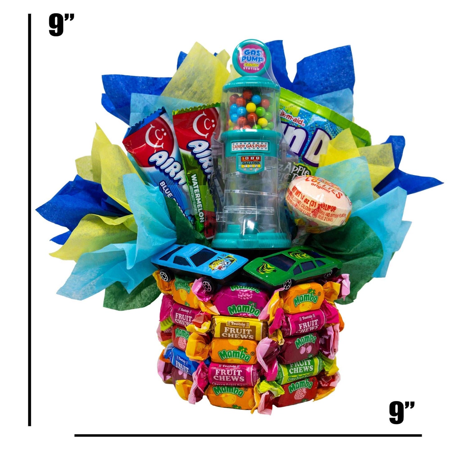 Driven to be a Winner! Unique Race Car Themed Candy Bouquet for Kids and Adults