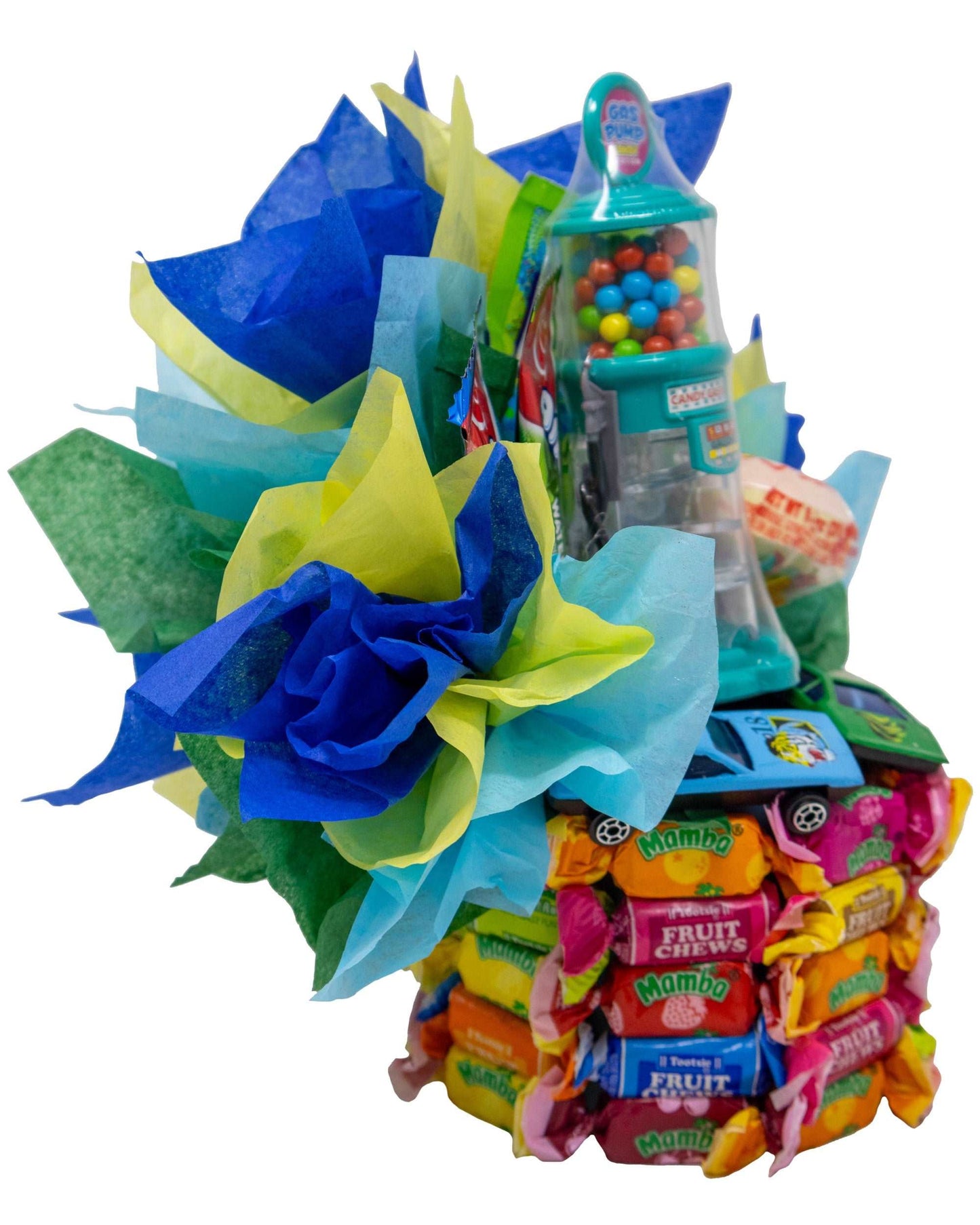 Driven to be a Winner! Unique Race Car Themed Candy Bouquet for Kids and Adults