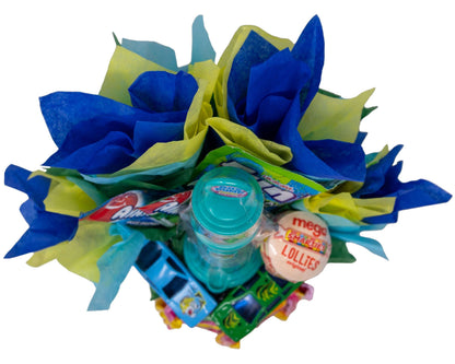 Driven to be a Winner! Unique Race Car Themed Candy Bouquet for Kids and Adults