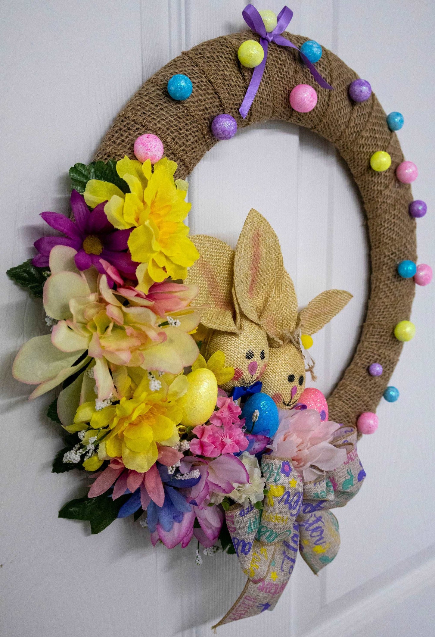 Easter Bunnies Wreath