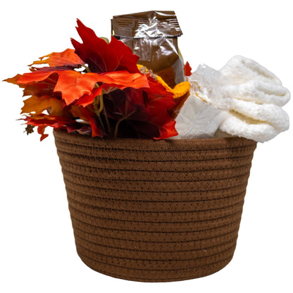 Fall Into Cozy Coffee, Warmth & Chocolate Gift Basket