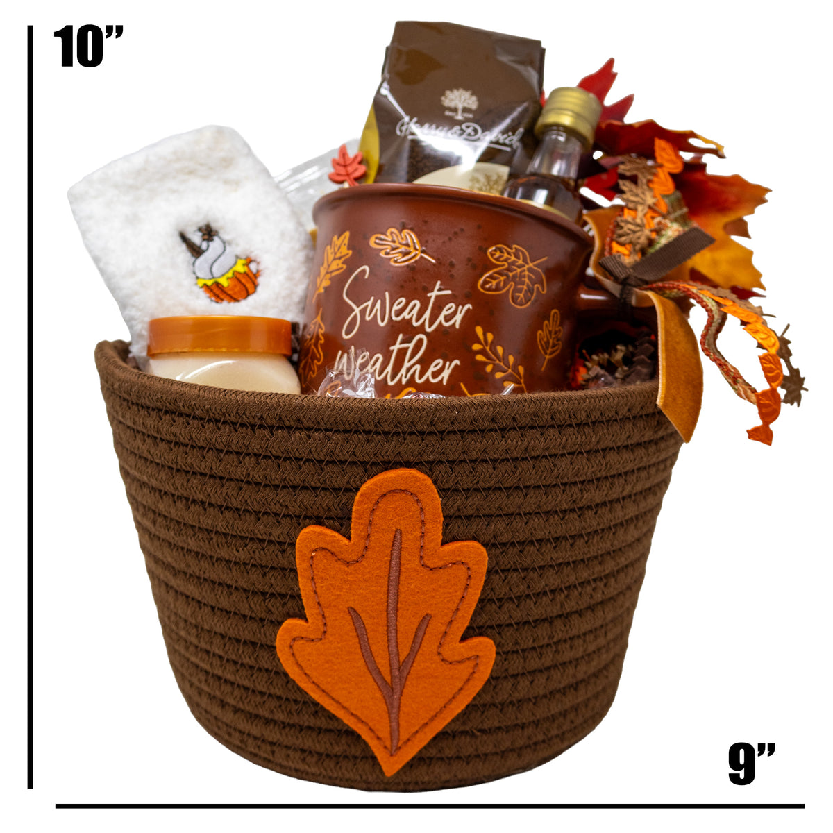 Fall Into Cozy Coffee, Warmth & Chocolate Gift Basket
