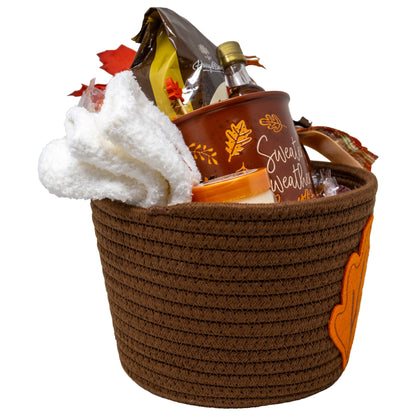 Fall Into Cozy Coffee, Warmth & Chocolate Gift Basket