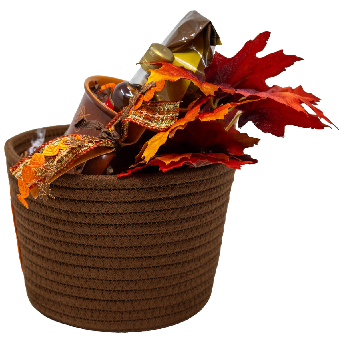 Fall Into Cozy Coffee, Warmth & Chocolate Gift Basket