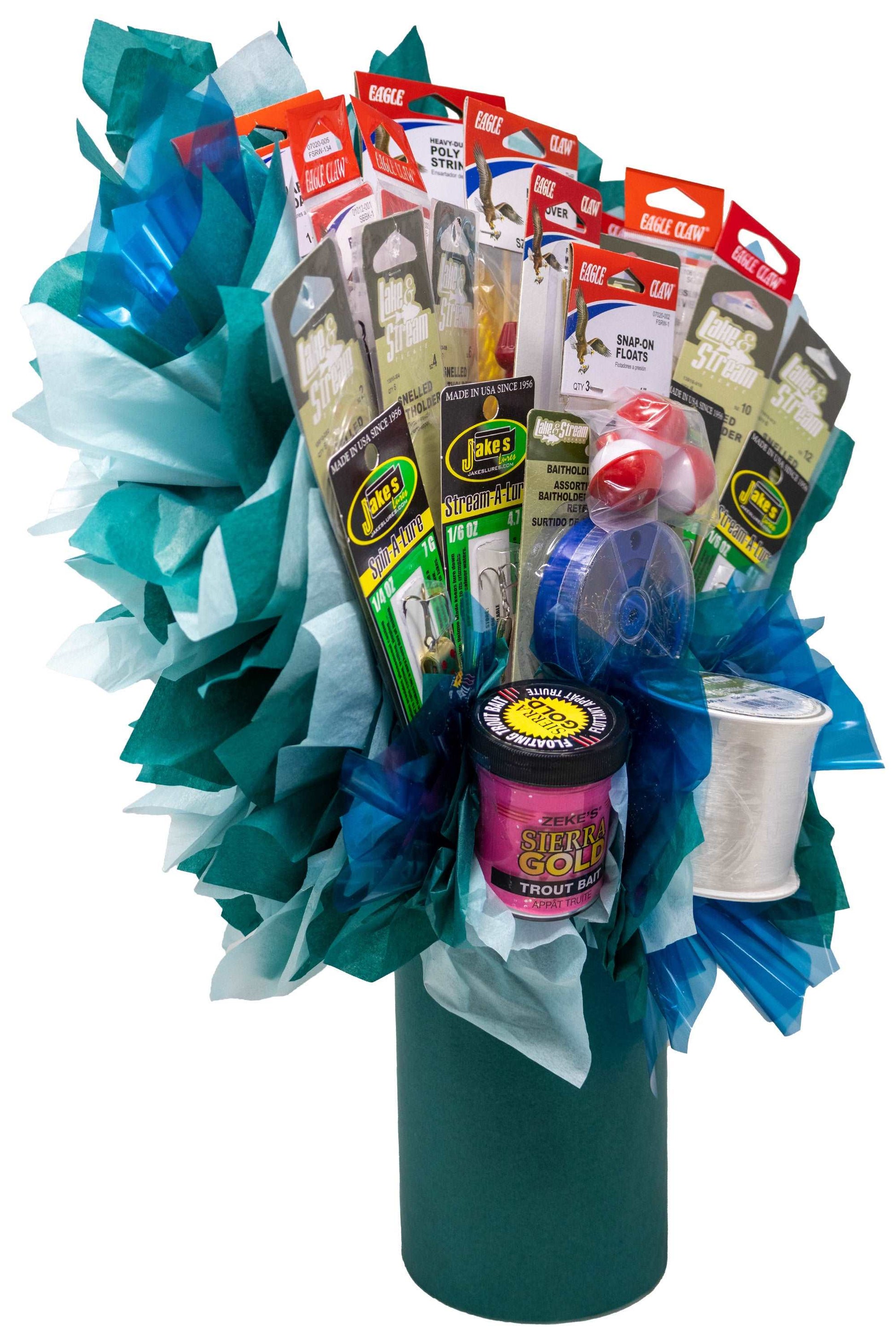 Fishing Gift Bouquet. Great Gift Idea for the Man Who Has