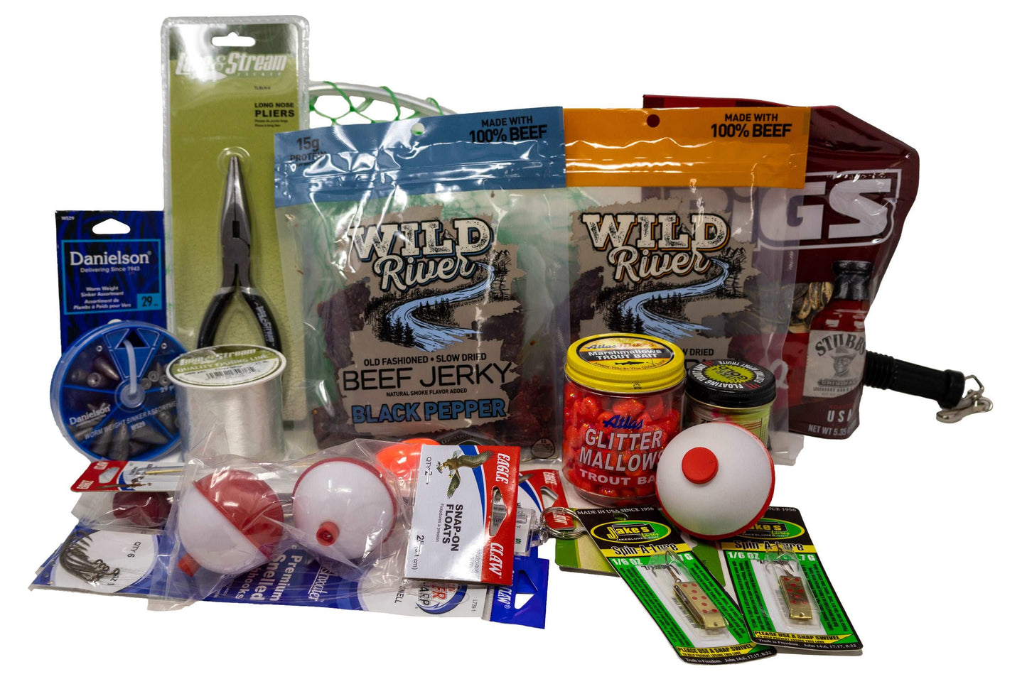 Wish I Was Fishing Creel Gift Basket