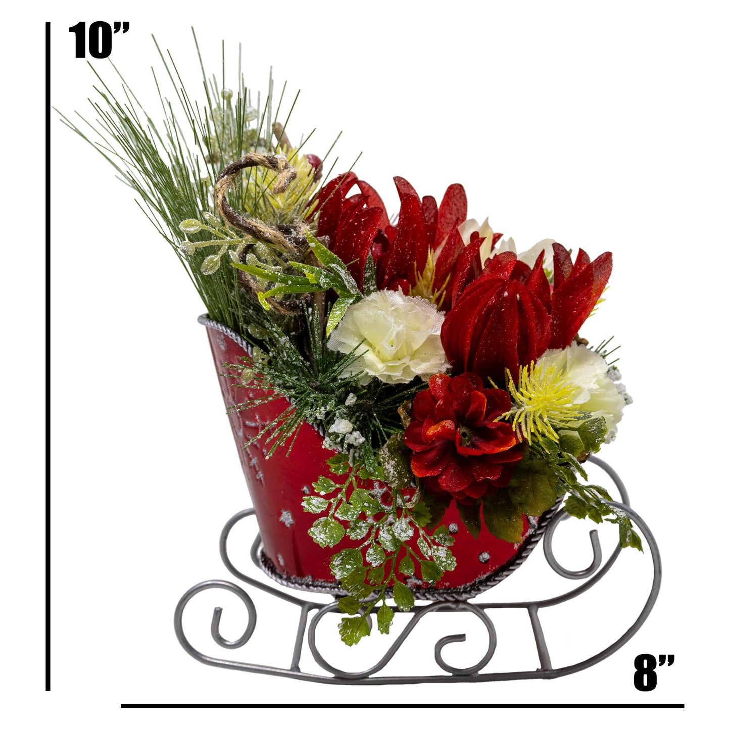 Holiday Sleigh Floral Arrangement