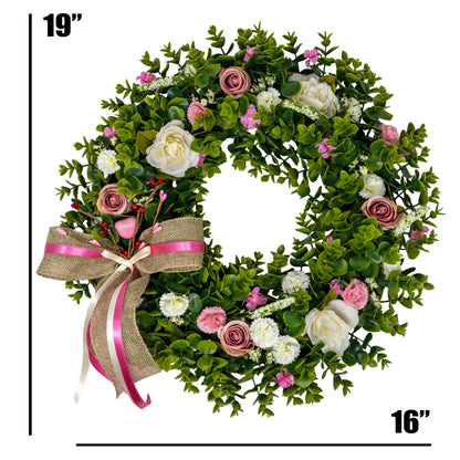 Forever Love Valentine's Day Floral Wreath