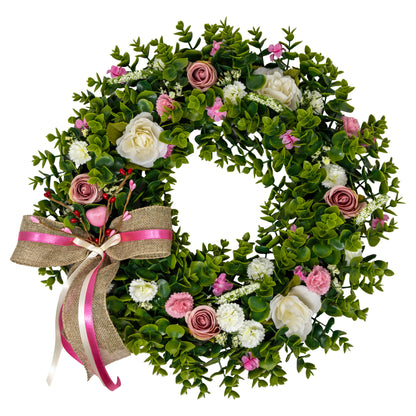 Forever Love Valentine's Day Floral Wreath