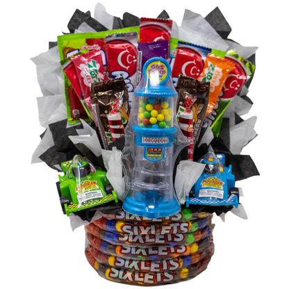 Formula 1 Race Car Themed Candy Bouquet for Kids and Adults