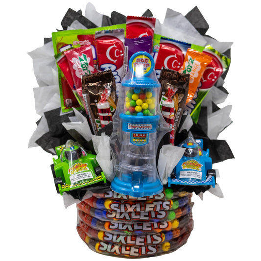 Formula 1 Race Car Themed Candy Bouquet for Kids and Adults