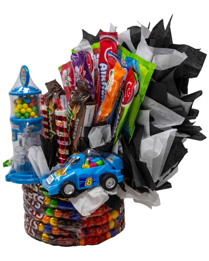 Formula 1 Race Car Themed Candy Bouquet for Kids and Adults