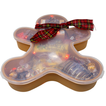 Gingerbread Man Snacks and Spa Gift Box for Women