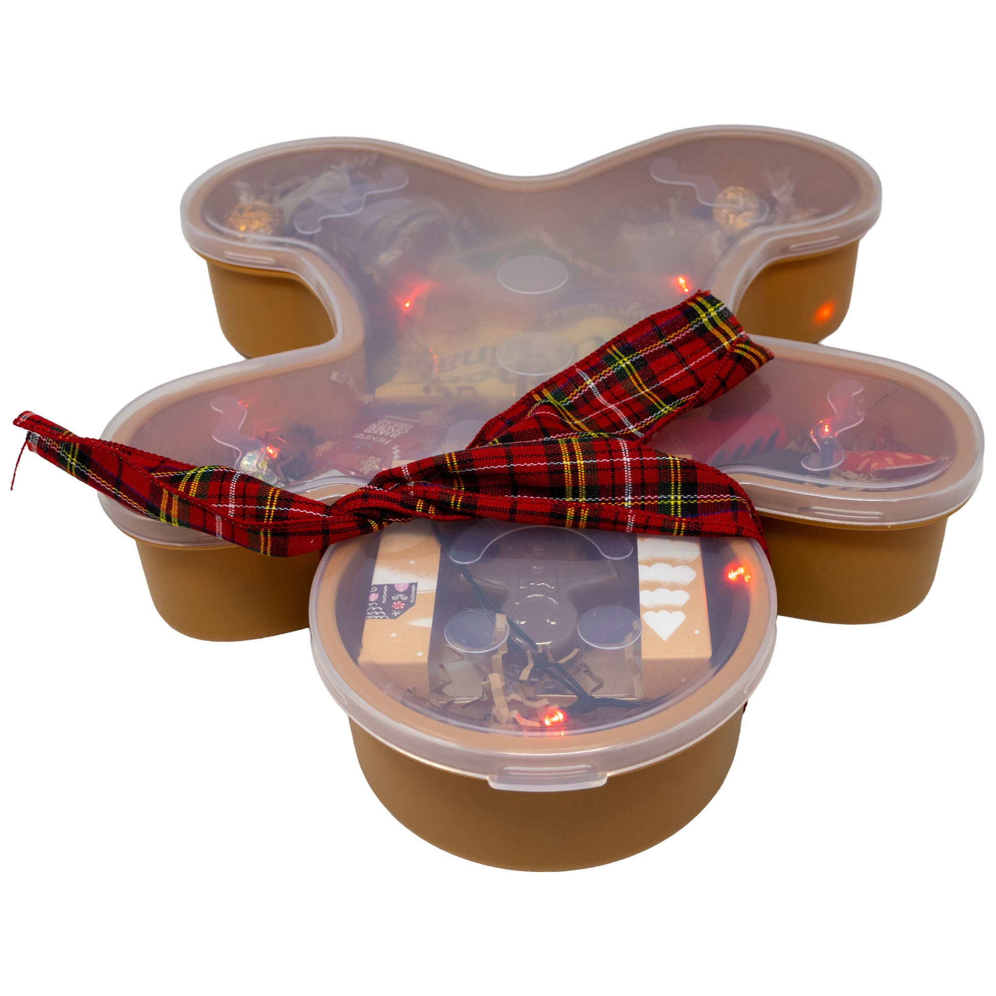 Gingerbread Man Snacks and Spa Gift Box for Women