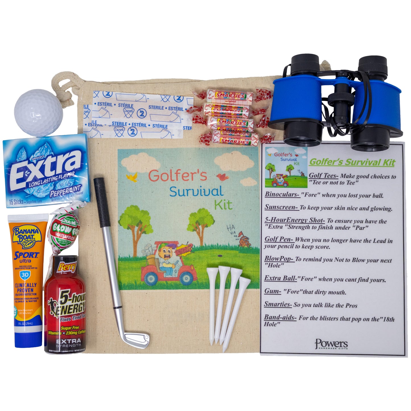 Golfer's Funny Survival Kit